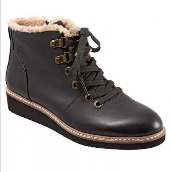 SoftWalk Shoes - SoftWalk Charcoal Wilcox Cold Weather Boot